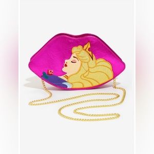 Danielle Nicole Disney Sleeping Beauty Lips Crossbody Bag